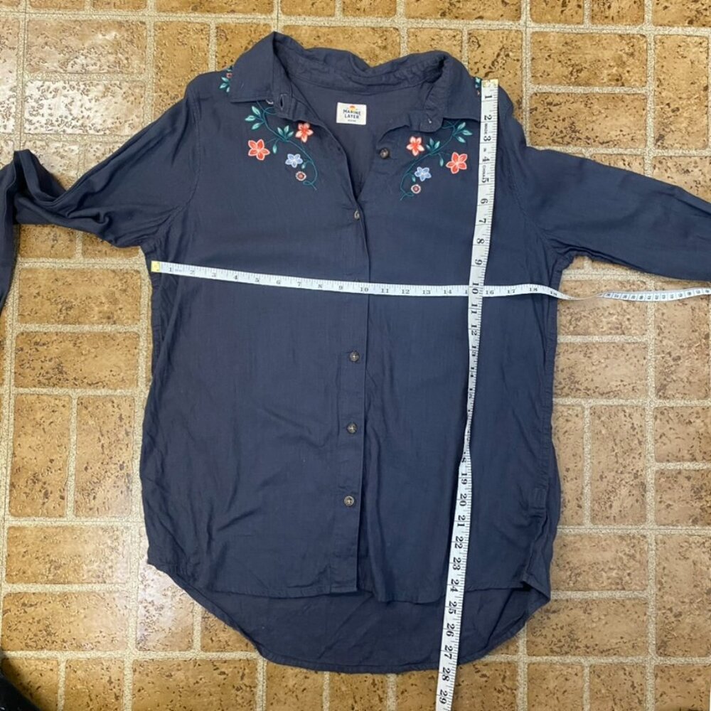 Marine Layer Embroidered Button Down - image 11